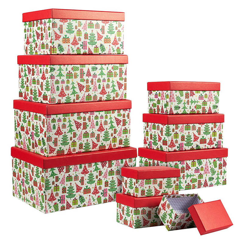 Nová designová balicí papírová krabička, dárková krabička, čokoláda, krabička ， vánoční balicí krabice